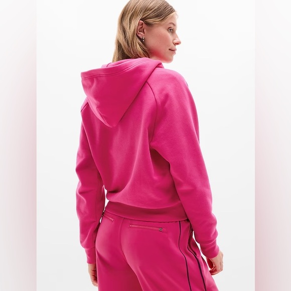 NWT ATHLETA EASY FLEECE HALF ZIP HOODIE MED - Picture 4 of 6